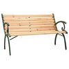 vidaXL Panchina da Giardino 122 cm in Ghisa e Legno Massello di Abete
