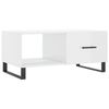 vidaXL Tavolino da Salotto Bianco Lucido 90x50x40 cm Legno Multistrato