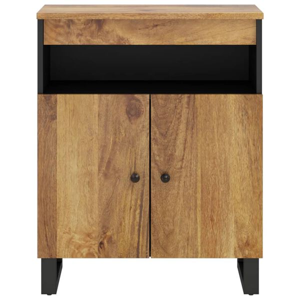 vidaXL Credenza con 2 Ante 60x33x75 cm in Legno Massello di Mango
