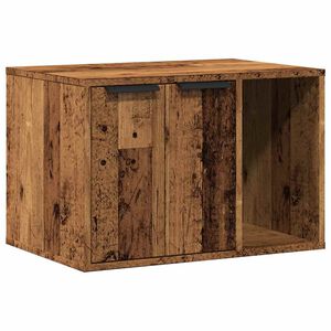 vidaXL Recinto Lettiera Gatti Legno Vecchio 60x40x40 cm in Truciolato