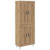 vidaXL Credenza Rovere artigianale 69,5 x 34 x 180 cm