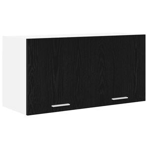 vidaXL Armadio pensile Rovere Nero 80 x 31 x 40 cm Legno multistrato