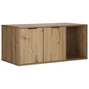 vidaXL Mobile per gatti Rovere Artigianale 100 x 49 x 45 cm
