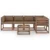 vidaXL Set Salotto Giardino Pallet con Cuscini 6 pz in Pino Impregnato