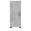 vidaXL Credenza Grigio Cemento 34,5x34x180 cm in Legno Multistrato