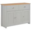 vidaXL Credenza Grigia 112x35x81 cm