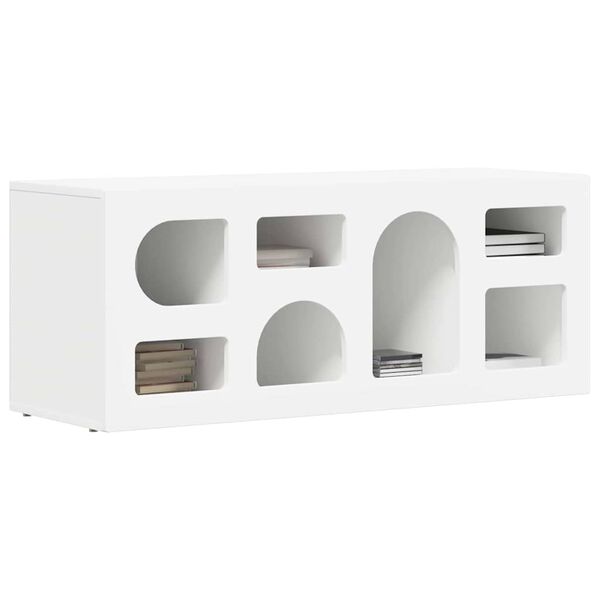 vidaXL Mobile TV Bianco 100 x 35 x 40 cm Legno multistrato