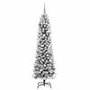 vidaXL Albero di Natale artificiale con 300 LED Bianco 210 cm