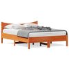 vidaXL Letto senza Materasso Marrone Cera 135x190 cm in Legno di Pino