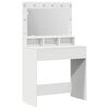 vidaXL Tavolo da Trucco Bianco 78,5 x 41 x 135 cm Legno multistrato