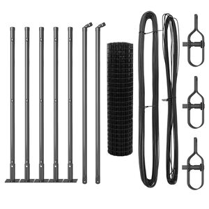 vidaXL Recinzione con Posto Grigio 0,4 x 10 m Acciaio e PVC