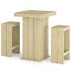 vidaXL Set Bistr&ograve; da Giardino 3 pz in Legno di Pino Impregnato