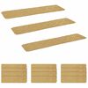 vidaXL Tappeti per scale 15 pz 76 x 20 cm Beige Poliestere