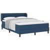 vidaXL Letto a molle con testiera Blu 140 x 190 cm Tessuto