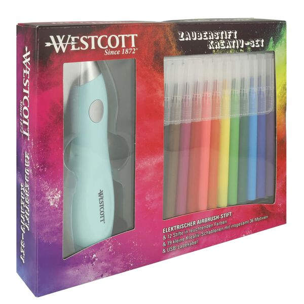 WESTCOTT Set Pennarello Aerografo Elettrico