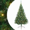 vidaXL Albero di Natale artificiale con luci integrate Verde 240 cm