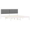 vidaXL Letto con Testiera Rivestita Grigio chiaro 180 x 200 cm