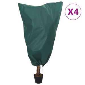 vidaXL Coperture con Coulisse per Piante 4pz 70 g/m&sup2; 0,8x1 m