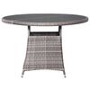 vidaXL Set Mobili da Pranzo Giardino 5 pz Polyrattan Antracite Grigio