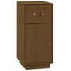 vidaXL Credenza ambra 34x40x75 cm in Legno Massello di Pino
