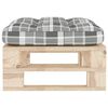 vidaXL Ottomana da Giardino Pallet in Legno di Pino Impregnato