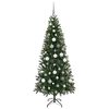 vidaXL Albero di Natale artificiale con 300 LED Verde 180 cm PE e PVC