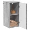 vidaXL Mobile da Bagno con porta Grigio Sonoma 30 x 31,5 x 61 cm