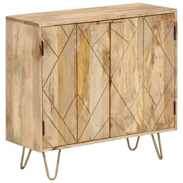 vidaXL Credenza 80x30x75 cm in Legno Massello di Mango