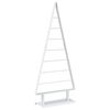 vidaXL Albero di Natale in metallo KUOPIO 125 cm Acciaio Bianco