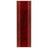 vidaXL Tappeto Runner FLORNES Tessuto Rosso PP 7 mm