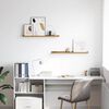 vidaXL Scaffale da parete 2 pcs Beige 80 x 9 x 3 cm Legno multistrato