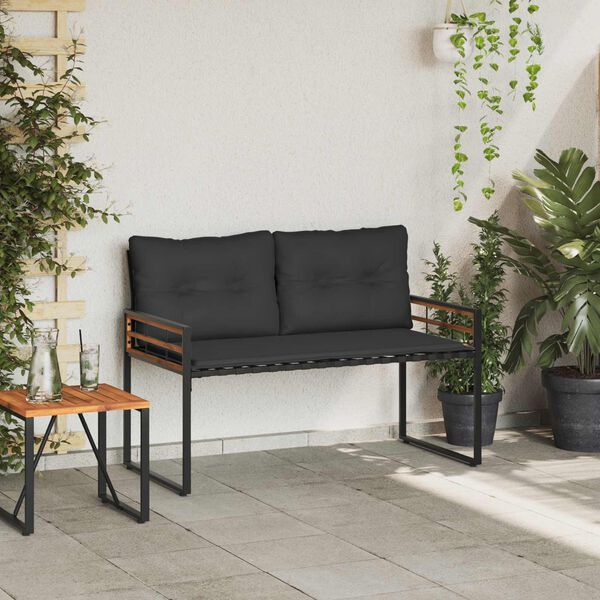 vidaXL Panchetta in Legno a Strati Grigio tenue 114 x 55 x 77 cm