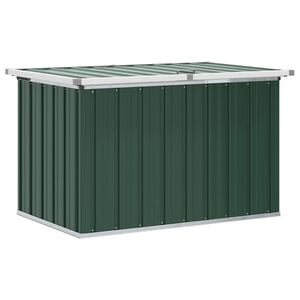 vidaXL Baule da giardino verde 109x67x65 cm