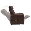 vidaXL Poltrona Alzapersona Massaggiante Marrone in Similpelle