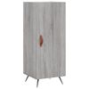 vidaXL Credenza Grigio Sonoma 34,5x34x180 cm in Legno Multistrato