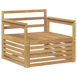 vidaXL Divano da esterno Legno di Acacia Massello Bianco