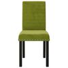 vidaXL Sedie da Pranzo 4 pz Verde Chiaro in Velluto
