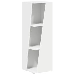 vidaXL Mensola laterale 33 x 32 x 100,5 cm Legno ingegnerizzato Bianco