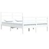 vidaXL Giroletto Bianco in Legno Massello di Pino 140x200 cm