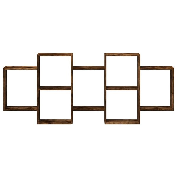 vidaXL Mensola a Muro Rovere Fumo 159x18x65 cm in Truciolato