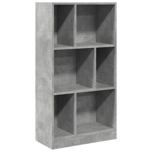 vidaXL Libreria Grigio Cemento 57x28,5x107,5 cm in Legno Multistrato