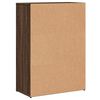vidaXL Credenze 2 pz Rovere Marrone 60x30x84 cm in Legno Multistrato