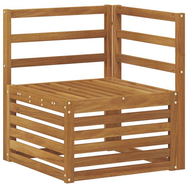 vidaXL Set divani 5 pcs Naturale Legno di Acacia Massello