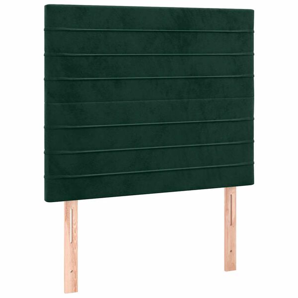vidaXL Testiera Verde Scuro 80x5x118/128 cm Velluto