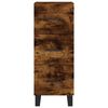 vidaXL Credenza Rovere Fumo 34,5x34x180 cm in Legno Multistrato