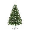 vidaXL Albero di Natale Preilluminato con Palline Verde 210 cm