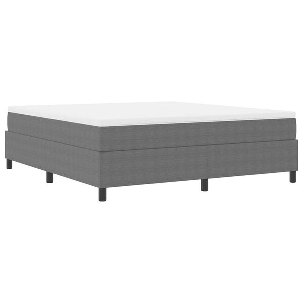 vidaXL Letto a molle Grigio chiaro e bianco 180 x 200 cm