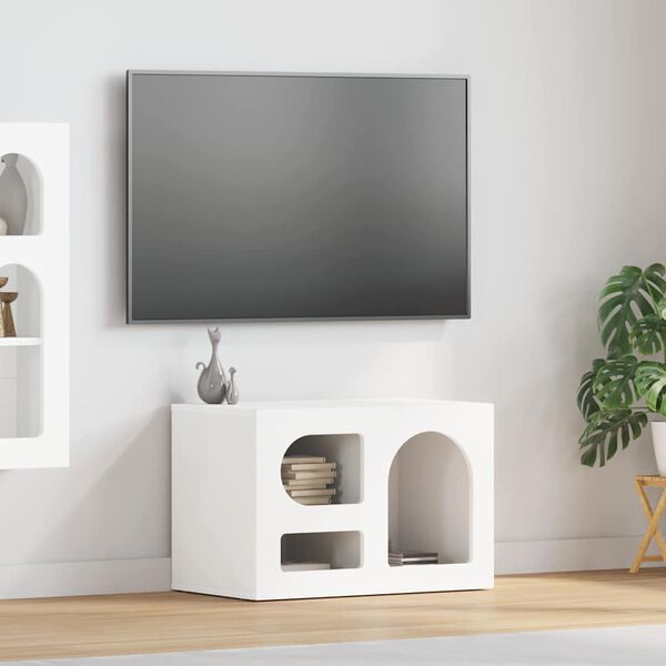 vidaXL Mobile TV Bianco 60 x 35 x 40 cm Legno multistrato