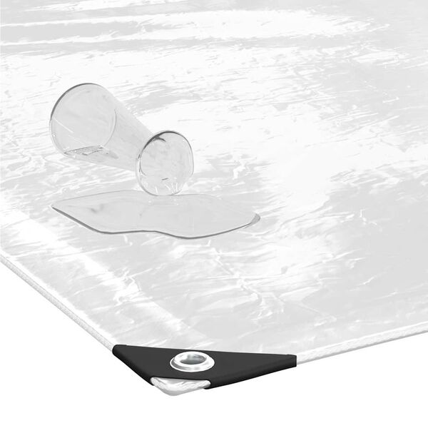 vidaXL Telone Trasparente con Occhielli 5x8 m in PVC