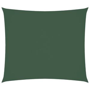 vidaXL Parasole a Vela Oxford Rettangolare 2,5x3 m Verde Scuro